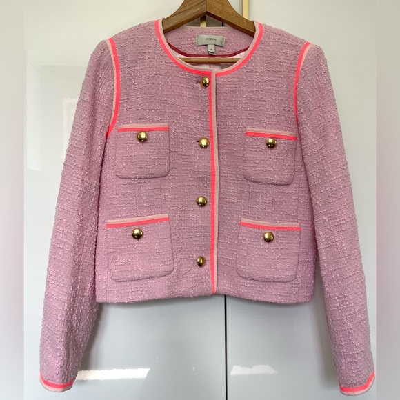 J. Crew Jackets & Blazers - J.Crew Amanda cotton tweed jacket
